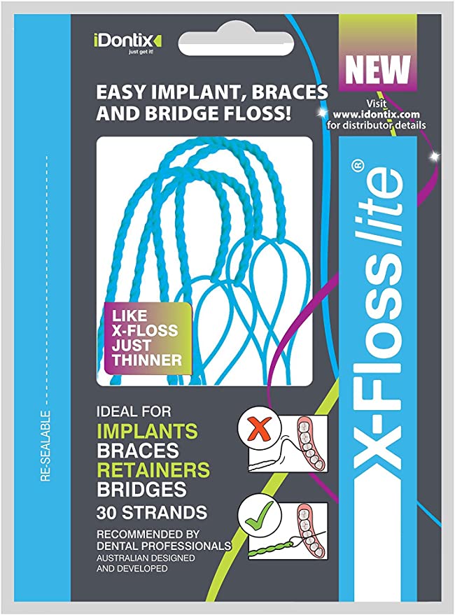 Idontix X-Floss Lite Thin Dental Floss - 30 Strands