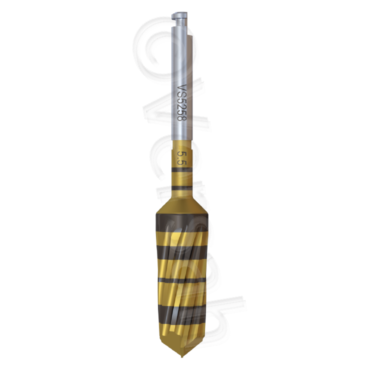 Universal regular DENSAH® BUR Kit with Taoered pilot Drill