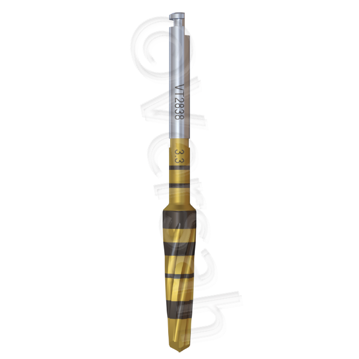 Universal regular DENSAH® BUR Kit with Taoered pilot Drill
