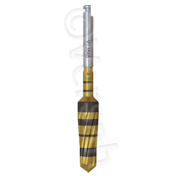 Universal regular DENSAH® BUR Kit with Taoered pilot Drill