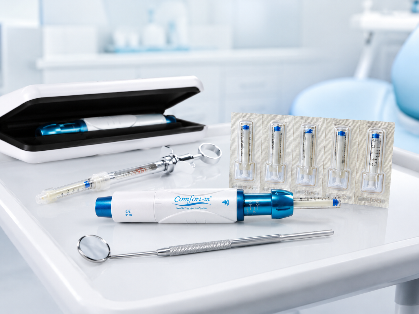 Comfort-in needle-free injection system